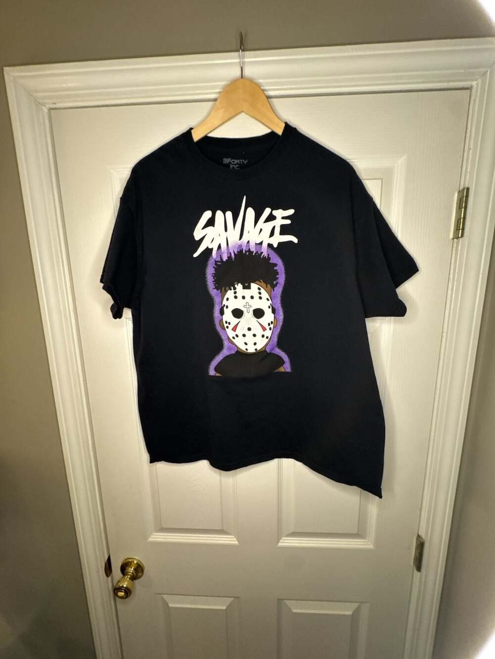 3Forty Inc. Savage Hockey Mask Graphic T-Shirt
